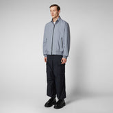 Man's rain jacket Finlay in rain grey - Spring Outerwear | Save The Duck