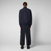 Man's rain jacket Finlay in blue black | Save The Duck