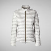 Woman's animal free puffer Andreina in white | Save The Duck