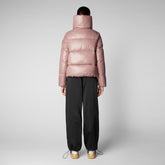 Animal-free Damen-Steppjacke Isla Withered Rose - Shiny selection | Save The Duck