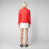 ANIMAL-FREE DAMEN-STEPPJACKE Carly in Leuchtend Rot | Save The Duck