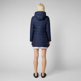 Woman's animal free puffer jacket Bryanna in navy blue | Save The Duck