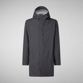 Man's raincoat Dacey in storm grey | Save The Duck