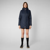 Giacca lunga donna Alba blue black - Navy Blue Donna | Save The Duck