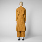 Woman's raincoat Ember in sandal wood - Women's Raincoats | Save The Duck