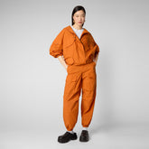 Woman's jacket Juna in amber orange - New season's heroes | Save The Duck
