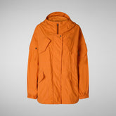 Woman's jacket Juna in amber orange | Save The Duck