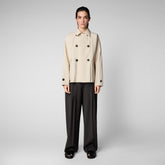 Woman's jacket Ina in shore beige - New season's hues | Save The Duck