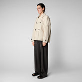 Woman's jacket Ina in shore beige - Rainy Woman | Save The Duck