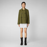Woman's jacket Ina in dusty olive - Women's Jackets | Save The Duck