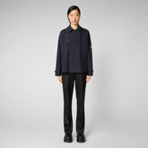Woman's jacket Ina in blue black - Rainy Woman | Save The Duck