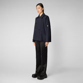 Woman's jacket Ina in blue black - Women's Jackets | Save The Duck