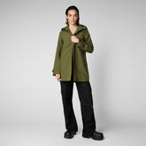 Imperméable April vert olive pour femme - NEW IN | Save The Duck