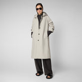 Woman's raincoat Asia in rainy beige | Save The Duck