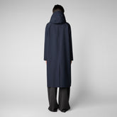 Woman's raincoat Asia in blue black - Recycled Woman | Save The Duck