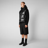 Man's quilted gilet Dexter in black - Gilet Uomo | Save The Duck