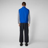 Man's vest Mars in cyber blue - Spring Outerwear | Save The Duck