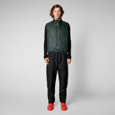 Man's gilet Stelis in green black - New In Man | Save The Duck