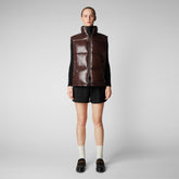 Unisex quilted gilet Ailantus in brown black - UNISEX | Save The Duck