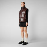 Unisex quilted gilet Ailantus in brown black | Save The Duck