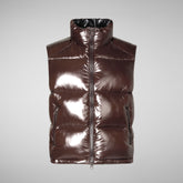 Unisex quilted gilet Ailantus in brown black | Save The Duck
