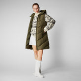 Gilet lungo donna Judee sherwood green | Save The Duck