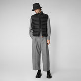 Man's quilted gilet Adam in black - Classic Soul | Save The Duck