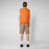 Veste sans manches Adam amber orange pour homme - Icons Homme | Save The Duck