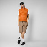 Gilet imbottito uomo Adam Arancione Ambra - Nuova collezione: piumini, giacche, gilet uomo | Save The Duck