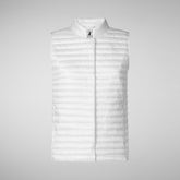 Woman's vest Aria in white | Save The Duck