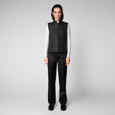 Woman's vest Aria in black | Save The Duck