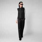 Woman's vest Aria in black | Save The Duck