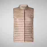 Woman's vest Aria in powder pink | Save The Duck