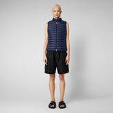 Woman's quilted vest Charlotte in navy blue - Blu Woman | Save The Duck