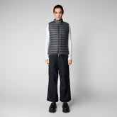 Woman's quilted vest Charlotte in storm grey - Icons Woman | Save The Duck