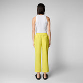 Woman's trousers Milan in starlight yellow - Woman's Trousers | Save The Duck