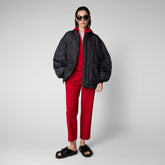 Woman's trousers Milan in tomato red - New season's heroes | Save The Duck