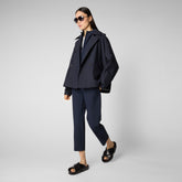 Woman's trousers Milan in navy blue | Save The Duck
