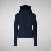 Woman's sweatshirt Pear in navy blue | Save The Duck
