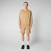 Sweatshirt Silas biscuit beige pour homme - New In Man | Save The Duck