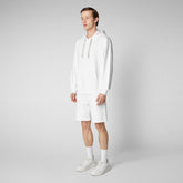 Man's sweatshirt Edson in white - Athleisure Man | Save The Duck