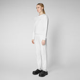 Woman's sweatshirt Ligia blanc pour femme - Athleisure Femme | Save The Duck