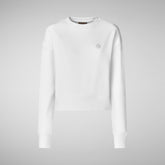Woman's sweatshirt Ligia in white | Save The Duck