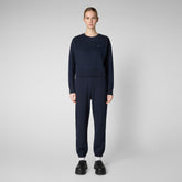Woman's sweatshirt Ligia bleu foncé pour femme - Athleisure Femme | Save The Duck