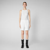 Pantaloni donna Halima in bianco - Athleisure Donna | Save The Duck