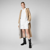 Pantaloni donna Halima in bianco - Nuova collezione: piumini, giacche, gilet donna | Save The Duck