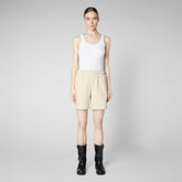 Woman's trousers Halima in shore beige - Woman's Trousers | Save The Duck