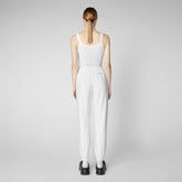 Woman's trousers Jiya in white - Woman's Trousers | Save The Duck