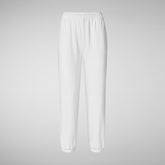 Woman's trousers Jiya in white | Save The Duck