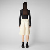 Woman's trousers Fiara in vanilla - Woman's Trousers | Save The Duck